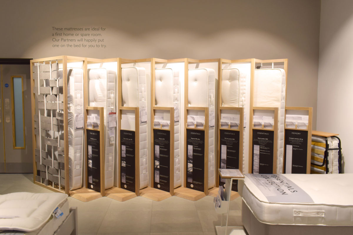 John Lewis Westfield - retail displays manufactured by Aspen Concepts Ltd