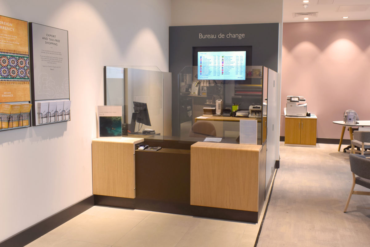 John Lewis Westfield - Bureau de Change manufactured by Aspen Concepts Ltd