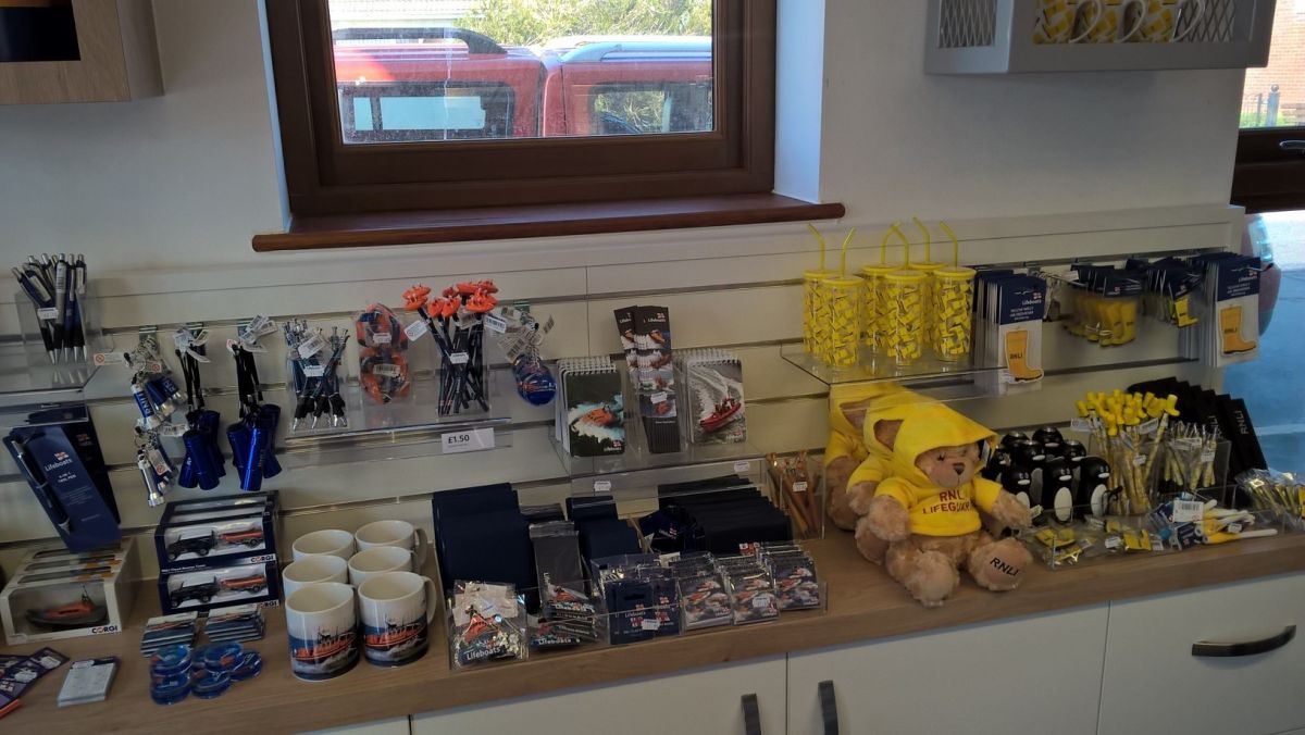 RNLI Shop display low level installed and manufactured by Aspen Concepts