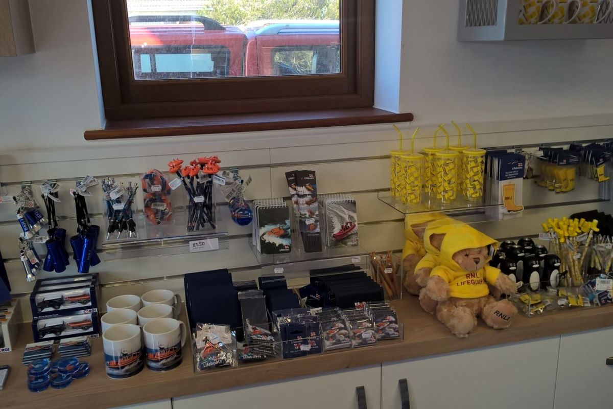 RNLI Shop display low level installed and manufactured by Aspen Concepts
