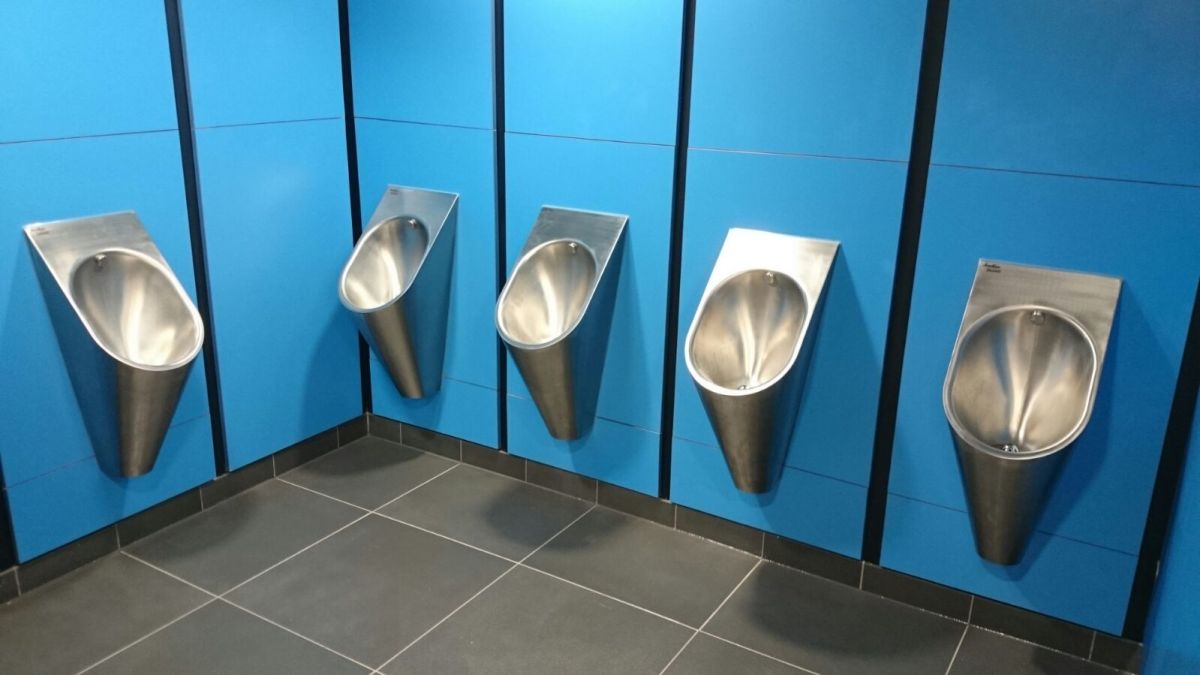 urinal splash backs