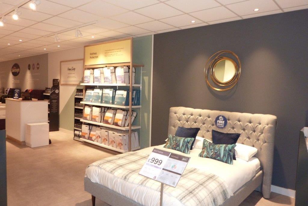 Bensons for beds Edinburgh store fit-out by Aspen Concepts June 2018