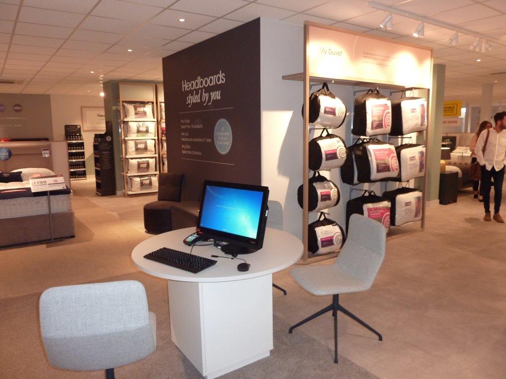Bensons for beds Edinburgh store fit-out by Aspen Concepts June 2018