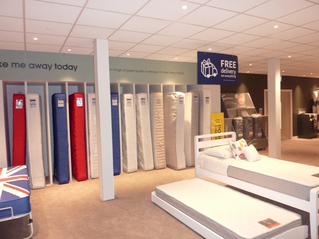 Bensons for beds Edinburgh store fit-out by Aspen Concepts June 2018