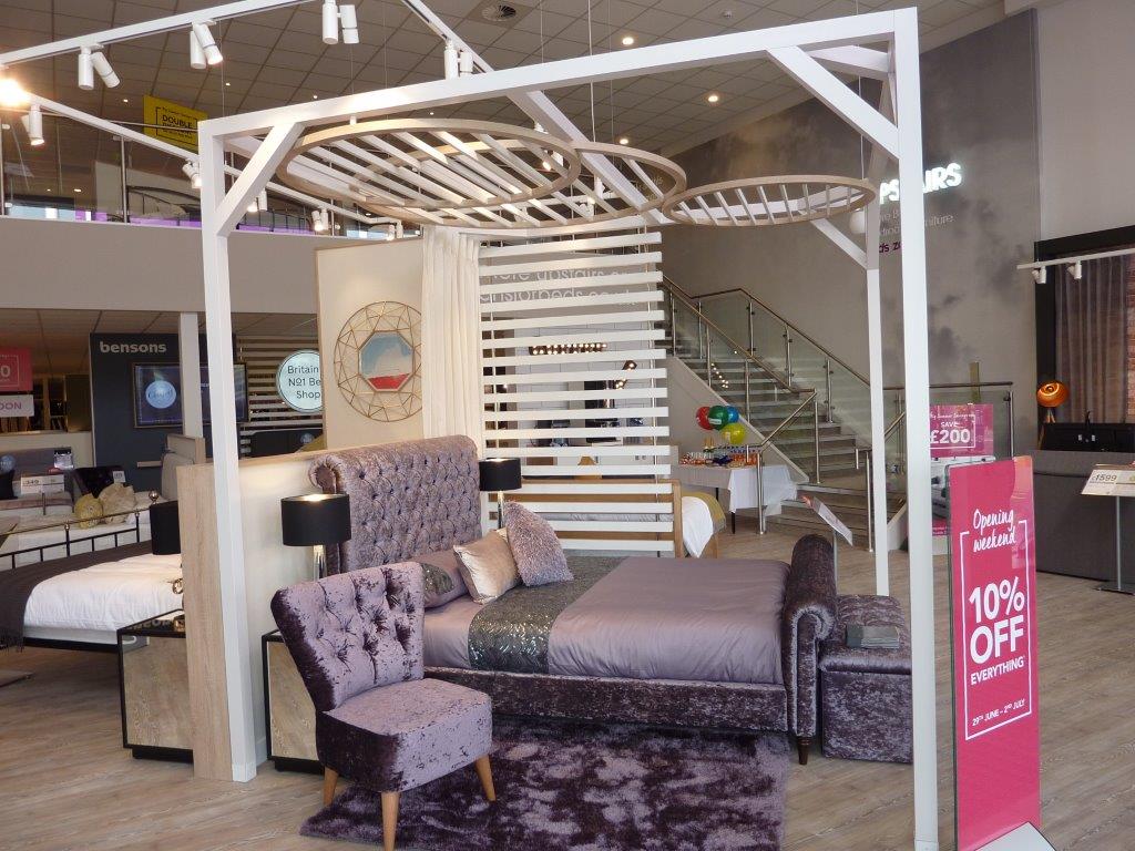 Bensons for beds Edinburgh store fit-out by Aspen Concepts June 2018