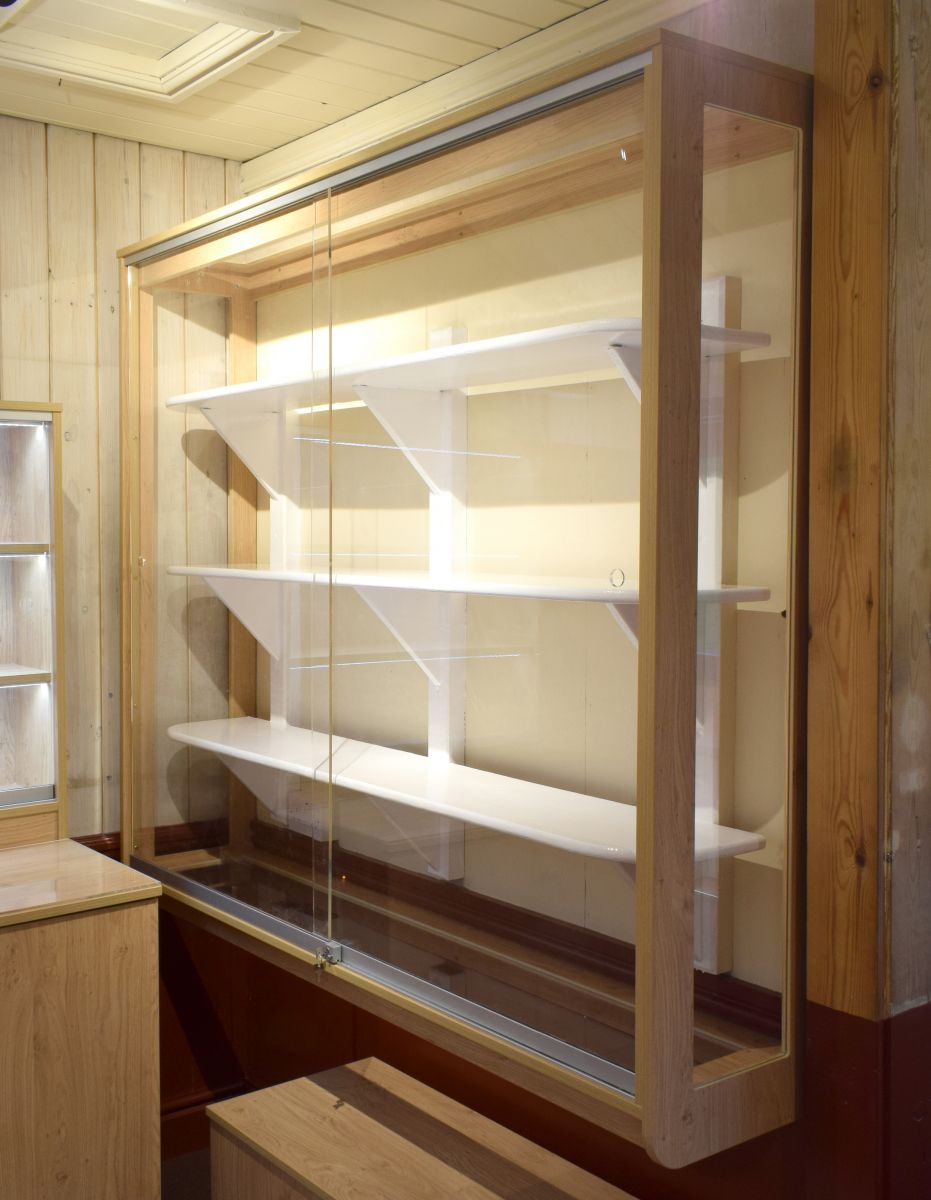 school trophy cabinet