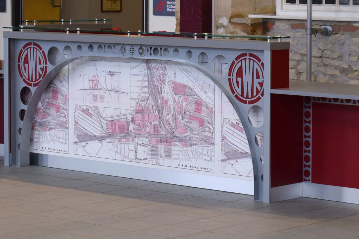 Steam Museum Swindon counter close up
