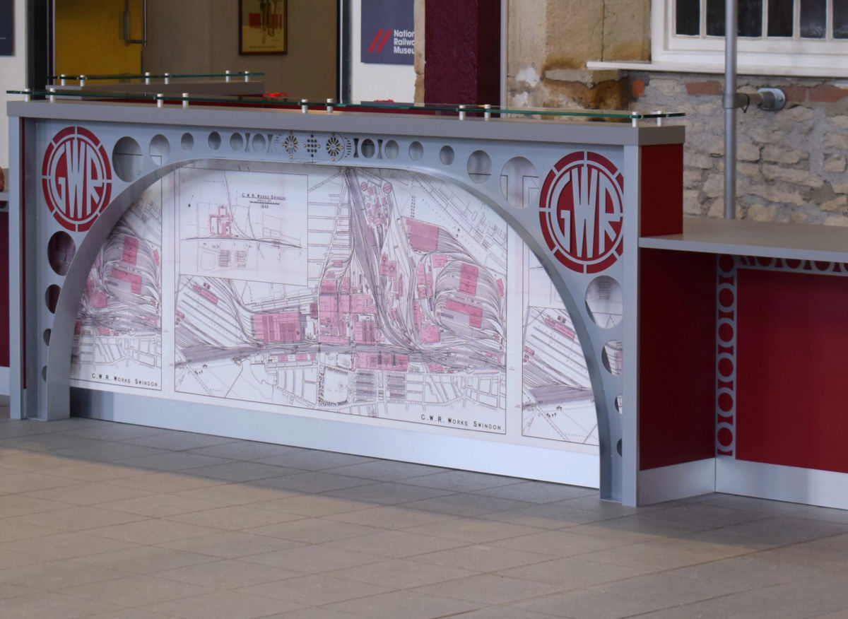 Steam Museum Swindon counter close up