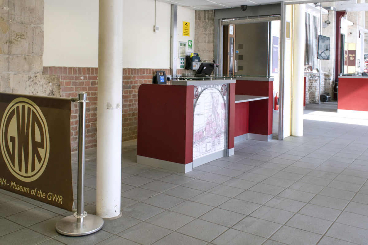 Steam museum shop counter left