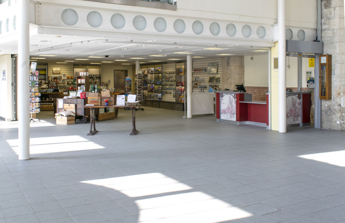 Steam museum shop counter right