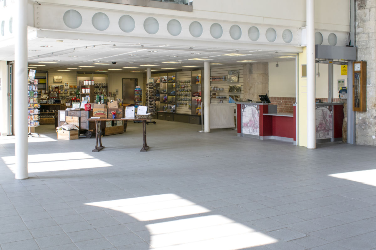 Steam museum shop counter right
