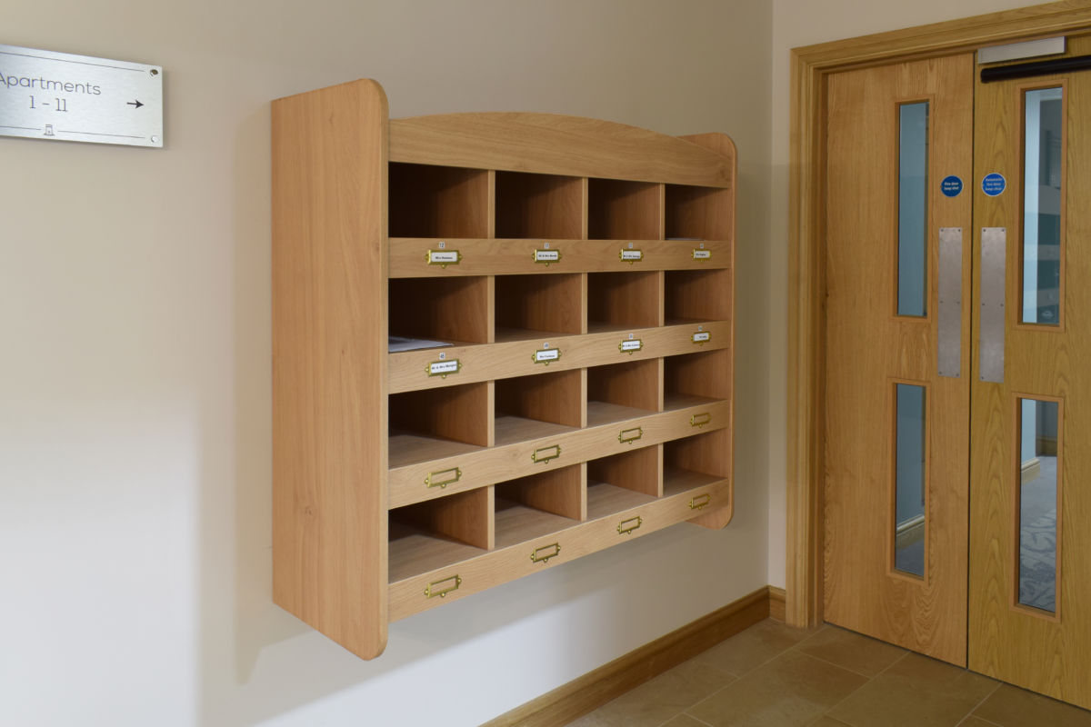 bespoke joinery wooden pigeon holes
