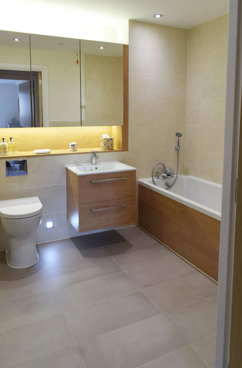 castle view - Windsor - retirement home - residence's bathroom small vanity unit and cupboards