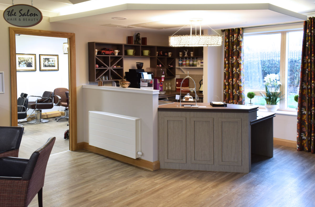 Mountbatten Grange care uk home cafe counter