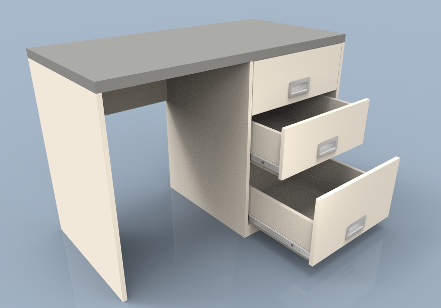 study desk with drawers student accommodation furniture