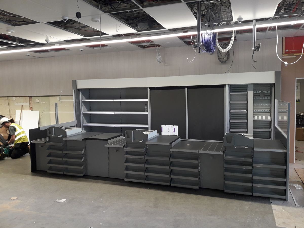 front line and backline installation convenience store